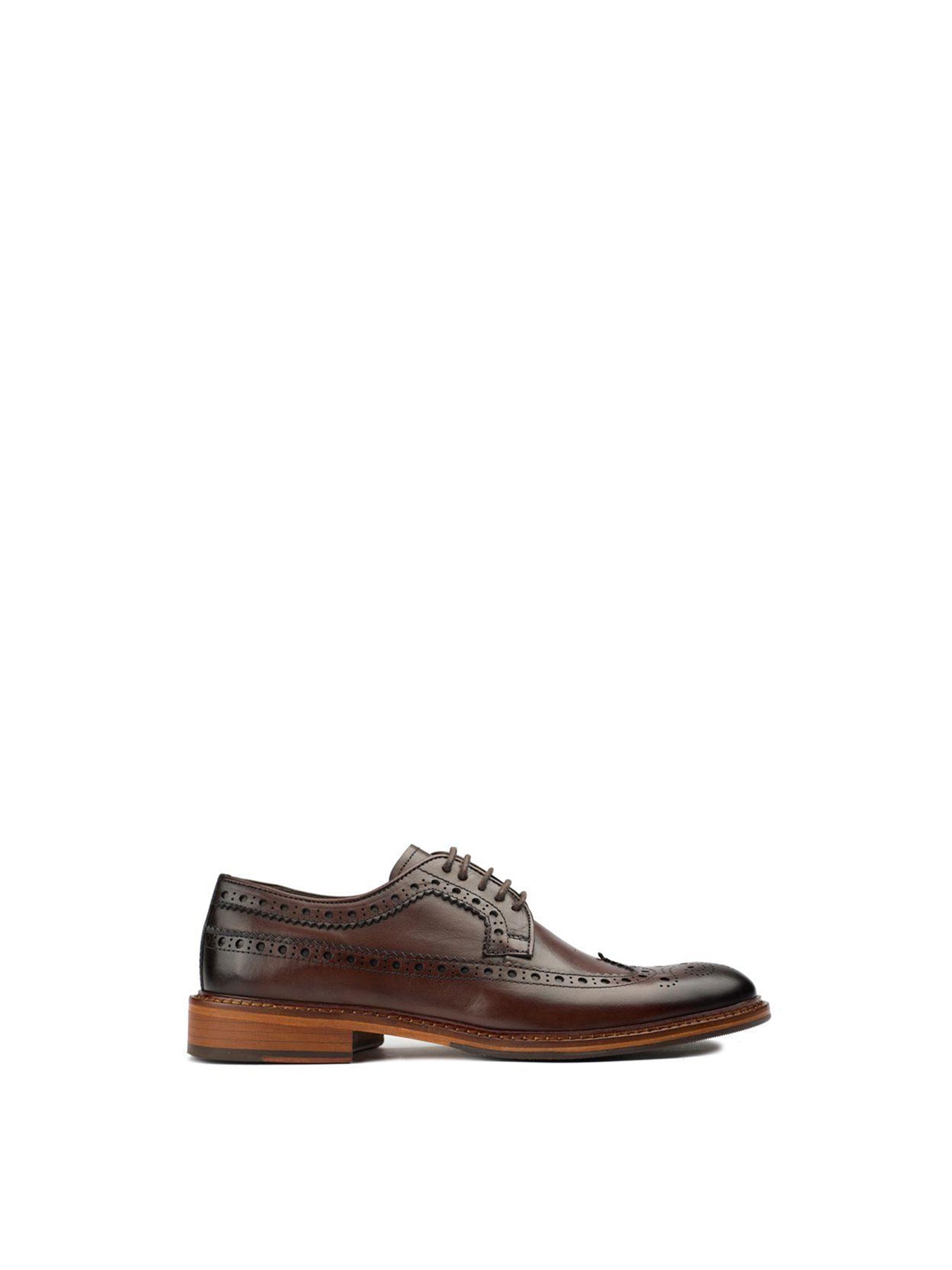 Etham Leather Brogue Shoes Tan