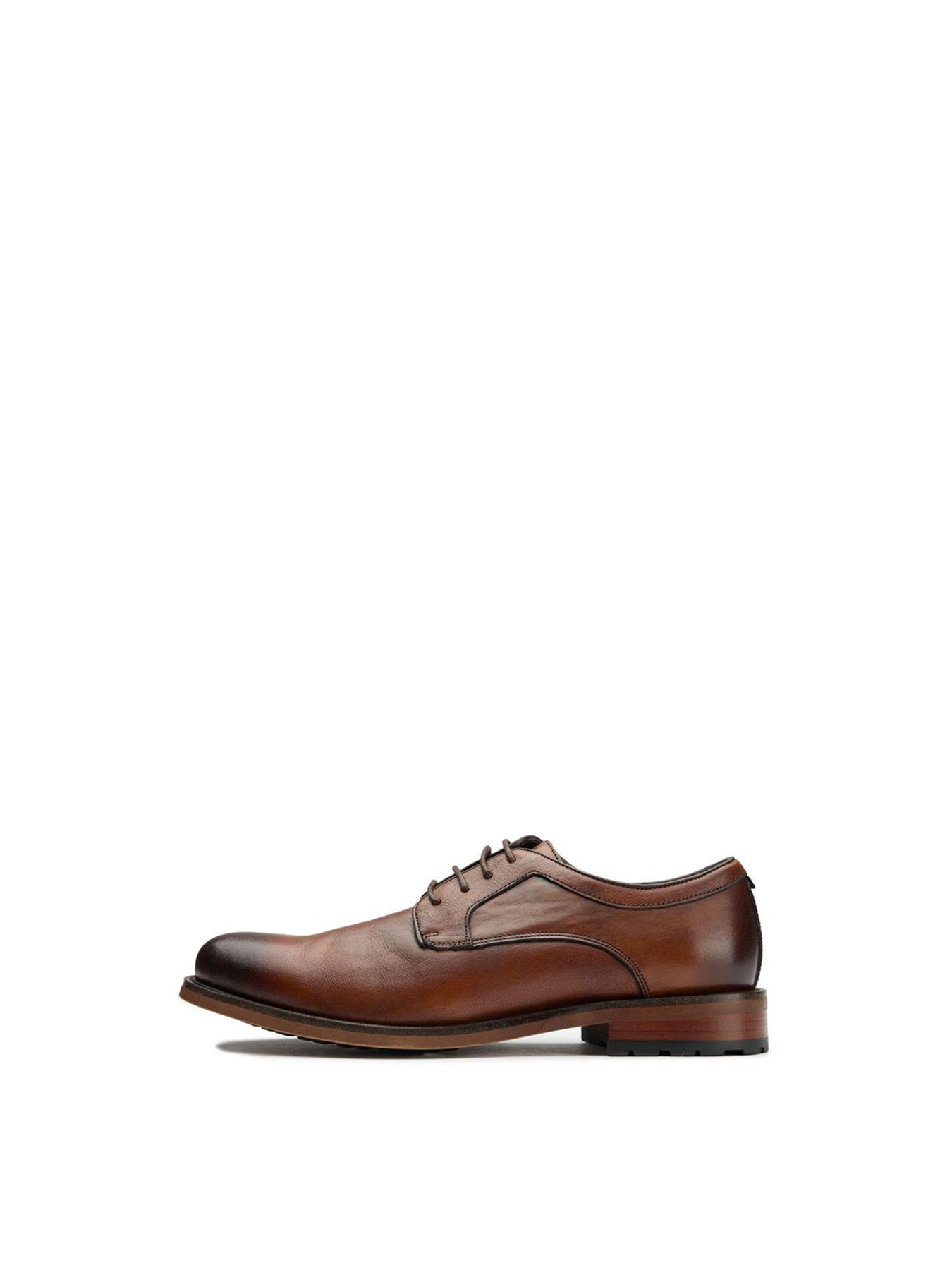 Level Leather Derby Shoes Tan