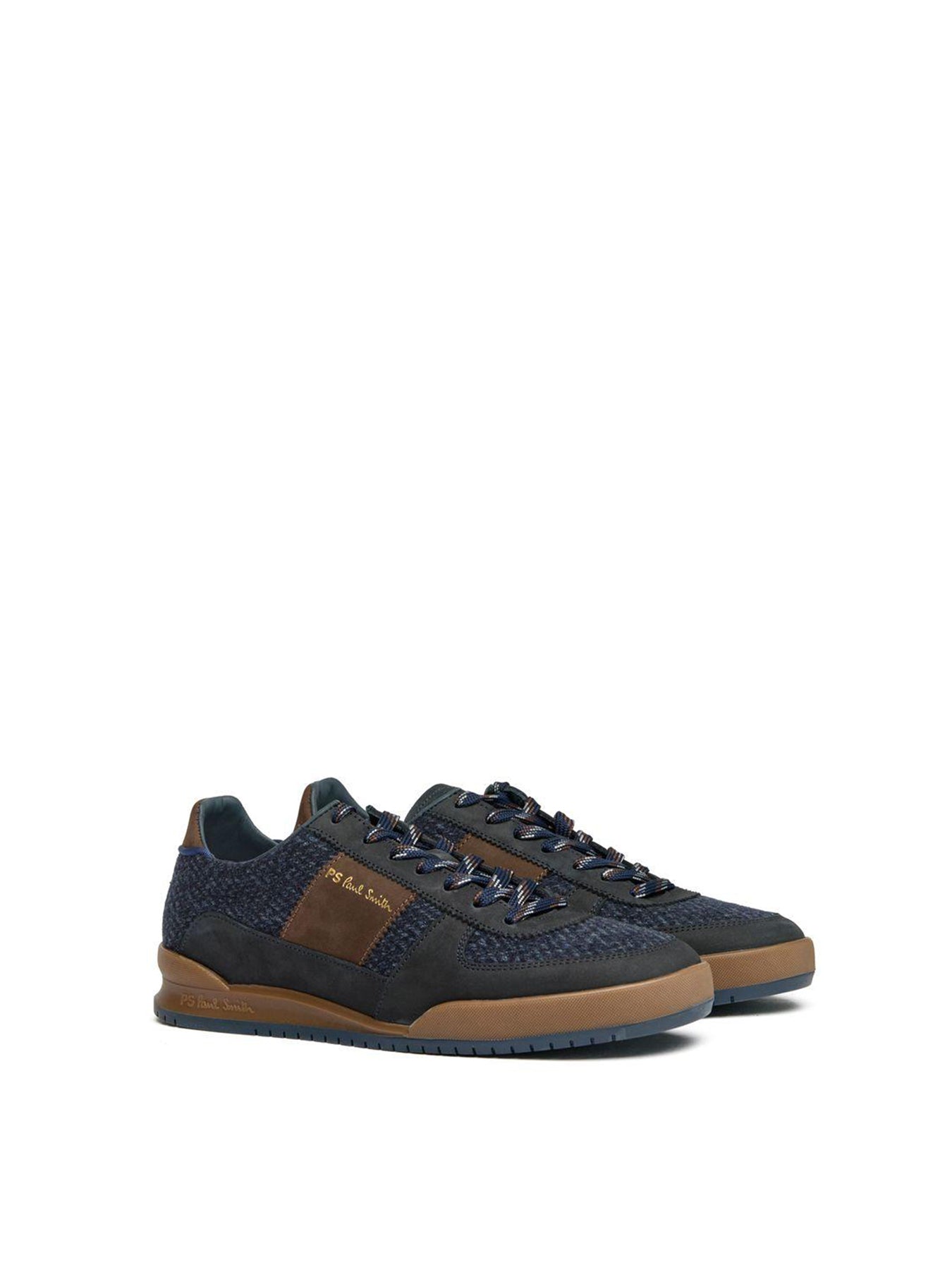 Rye Leather Trainers Blue