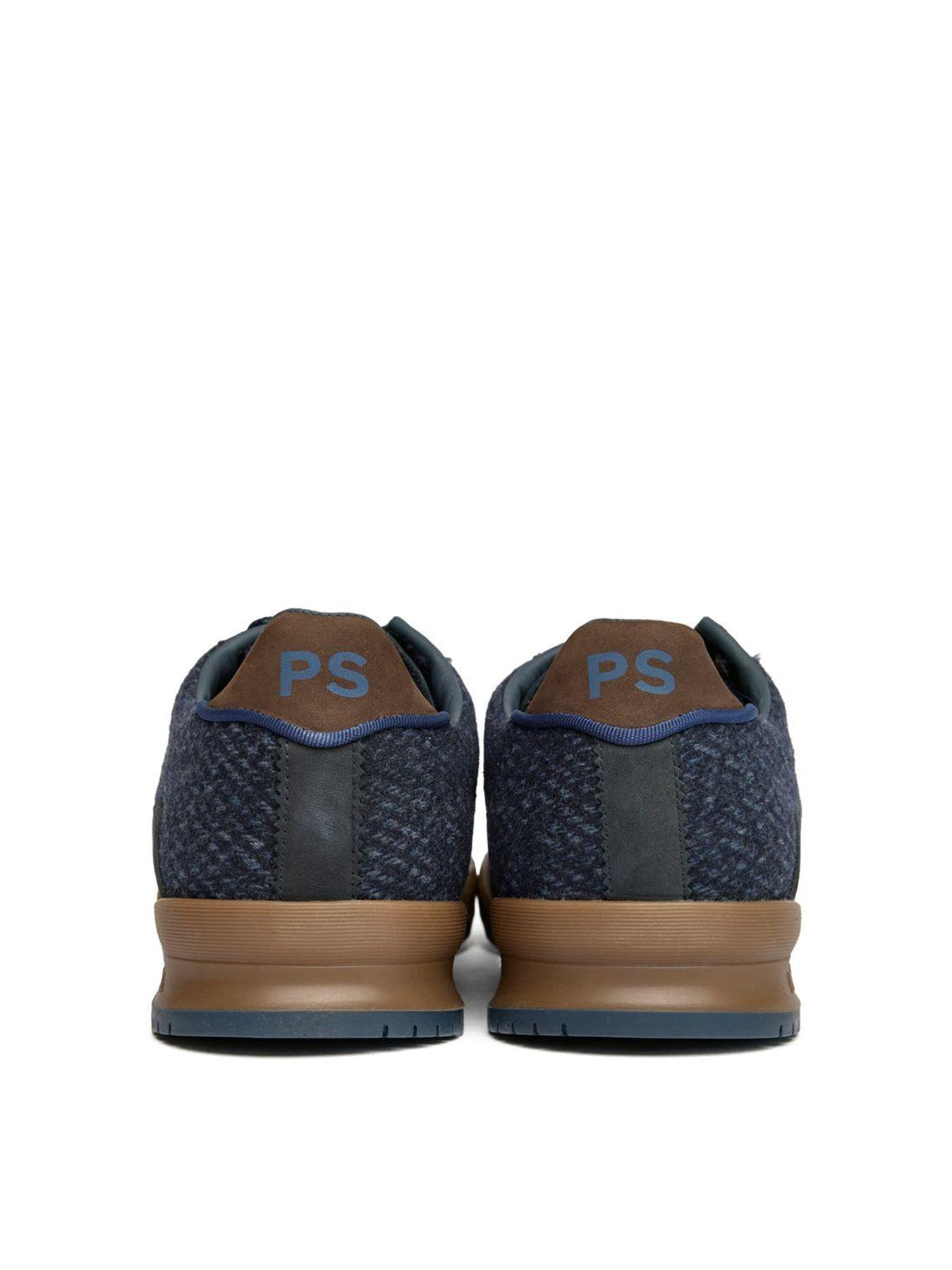 Rye Leather Trainers Blue