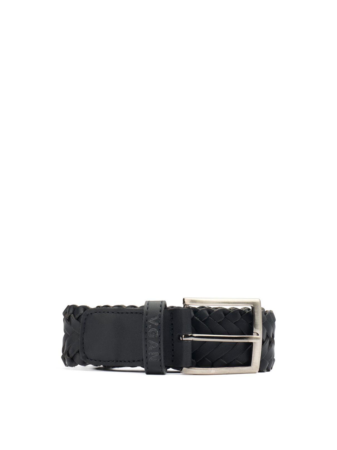 Vegan Weave Belt Black