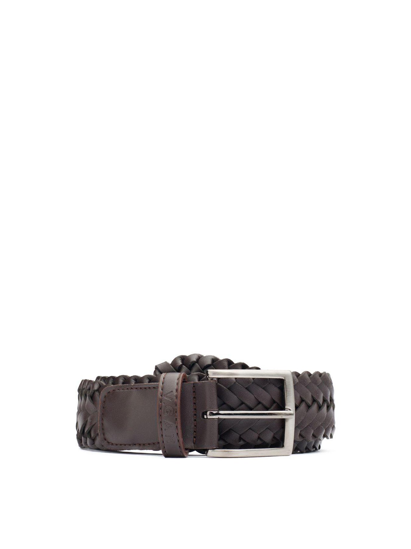Vegan Weave Belt Brown