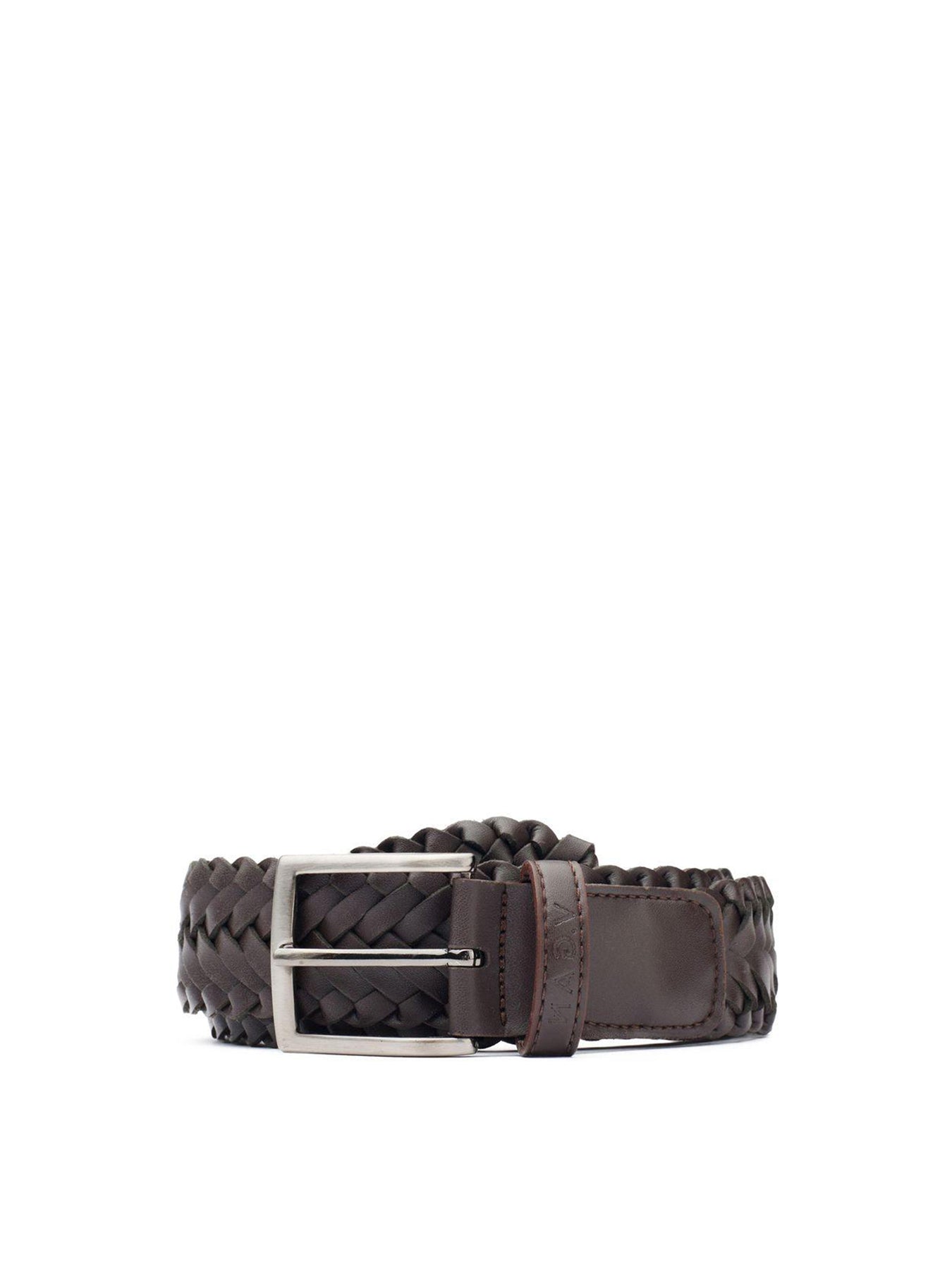 Vegan Weave Belt Brown