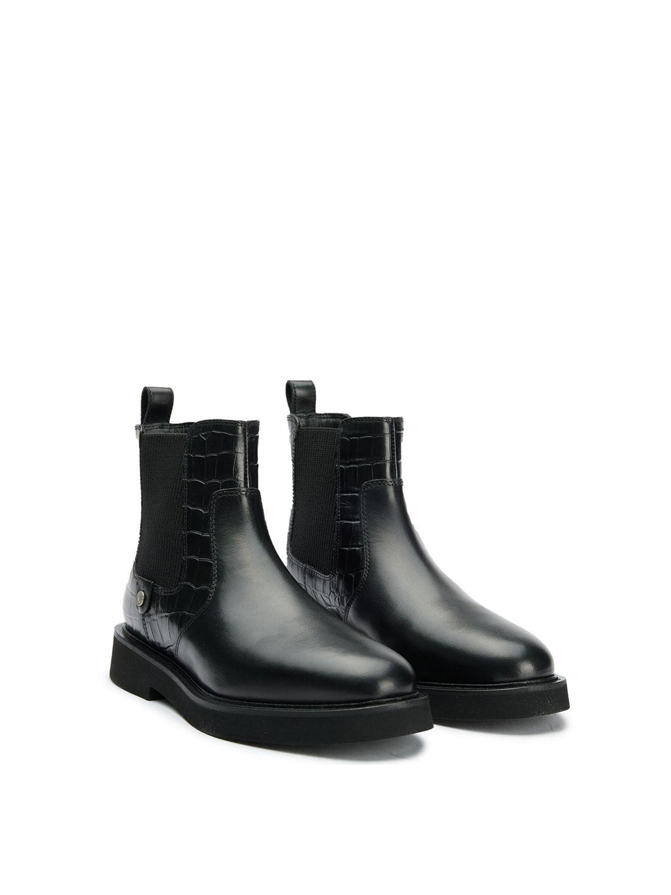 Delfina Leather Ankle Boots