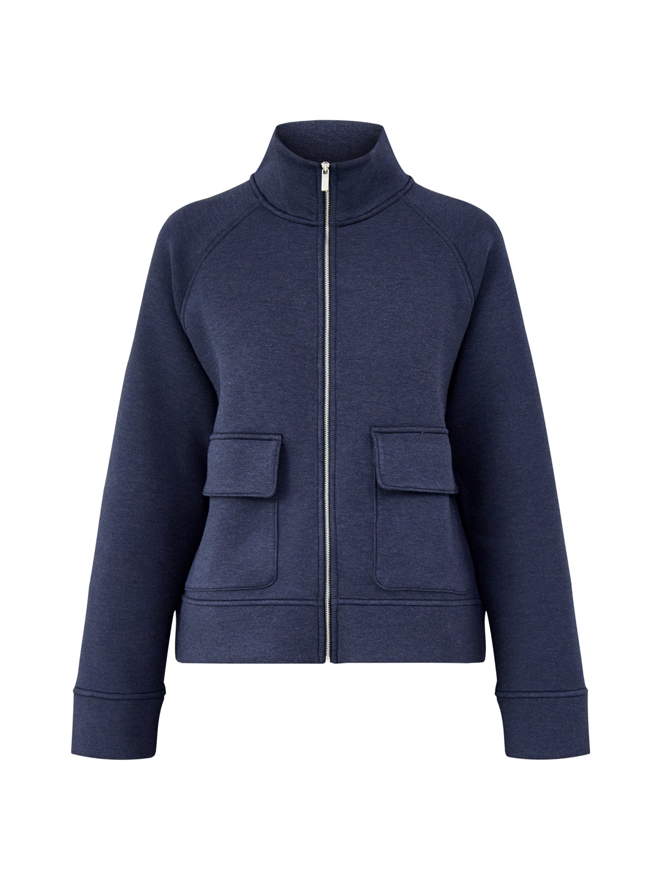 Wind Down Zip Through Jacket Navy