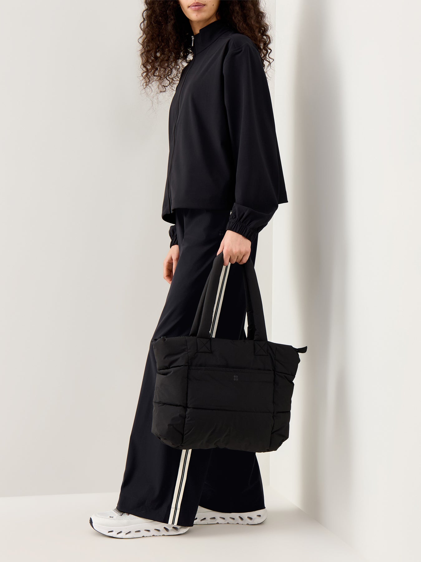 Explorer Side Stripe Wide Leg Black