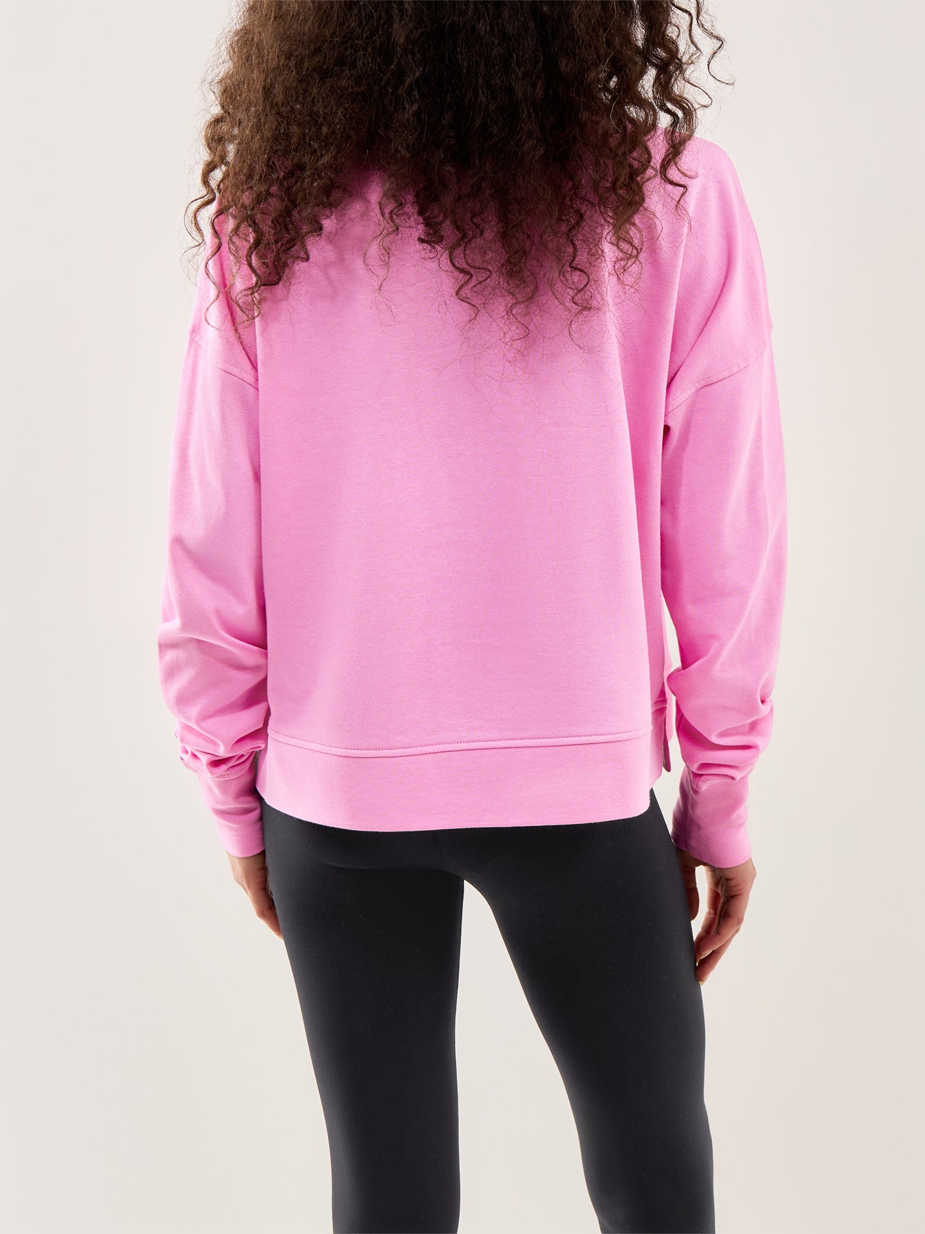 After Class Crop Sweatshirt Pink