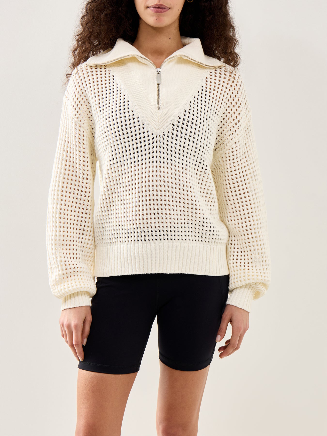 Tides High Half Zip Jumper Cream