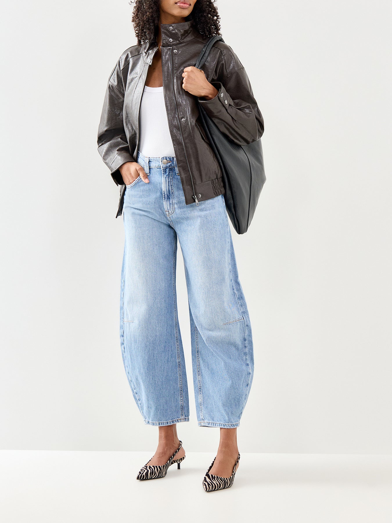 Frankie Barrel Jeans Denim 30"