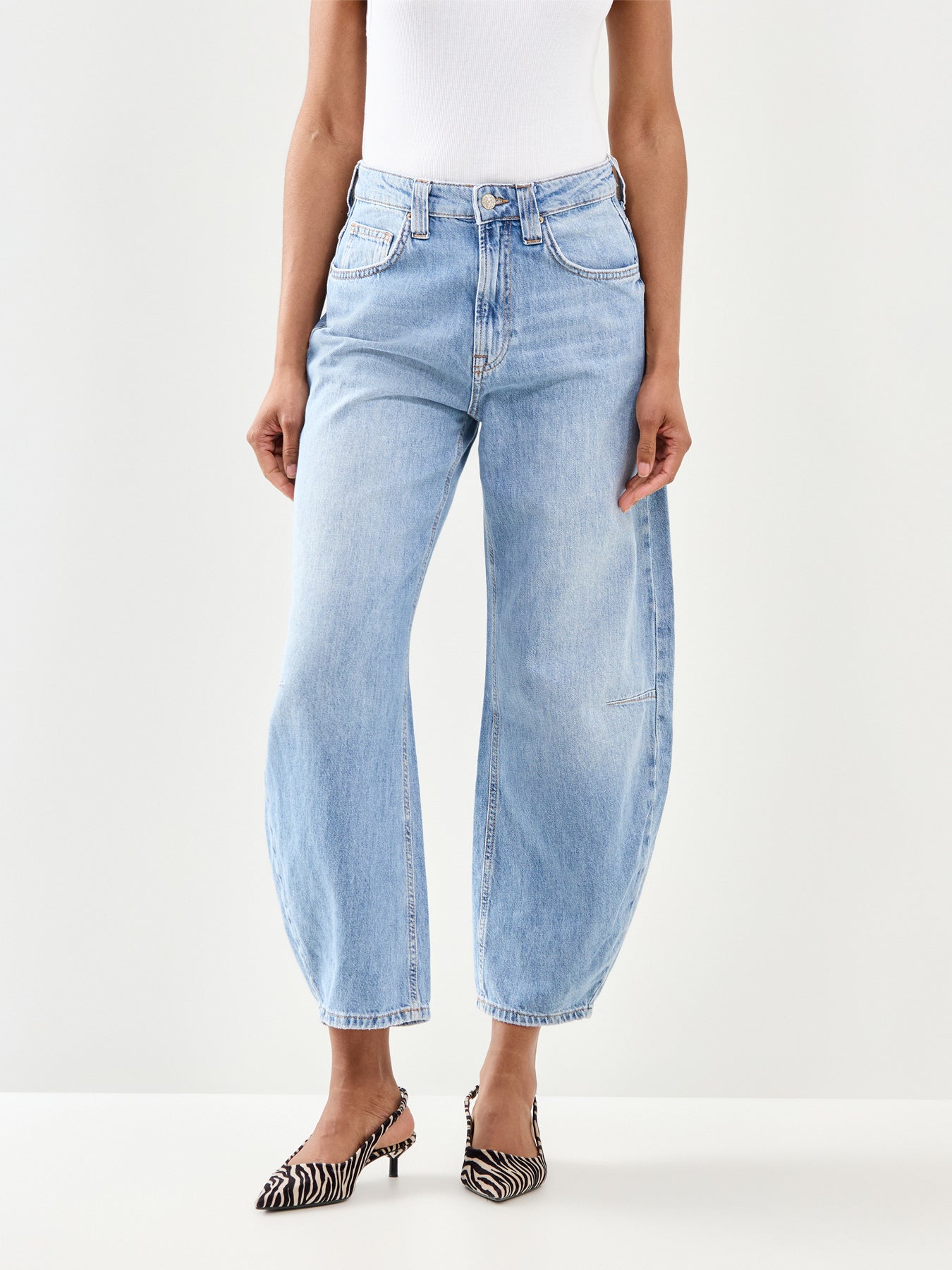 Frankie Barrel Jeans Denim 30"