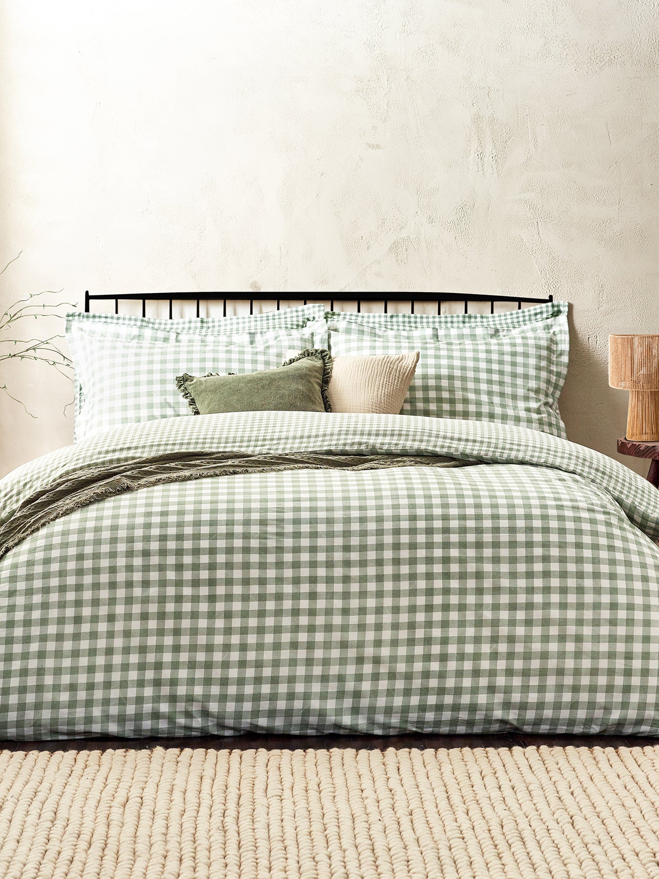 Barton Check Duvet Set Superking