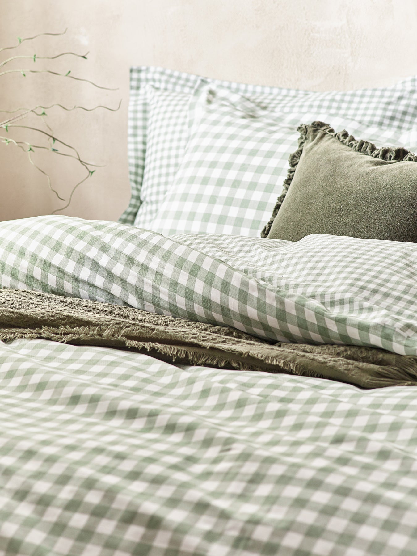 Barton Check Duvet Set Superking
