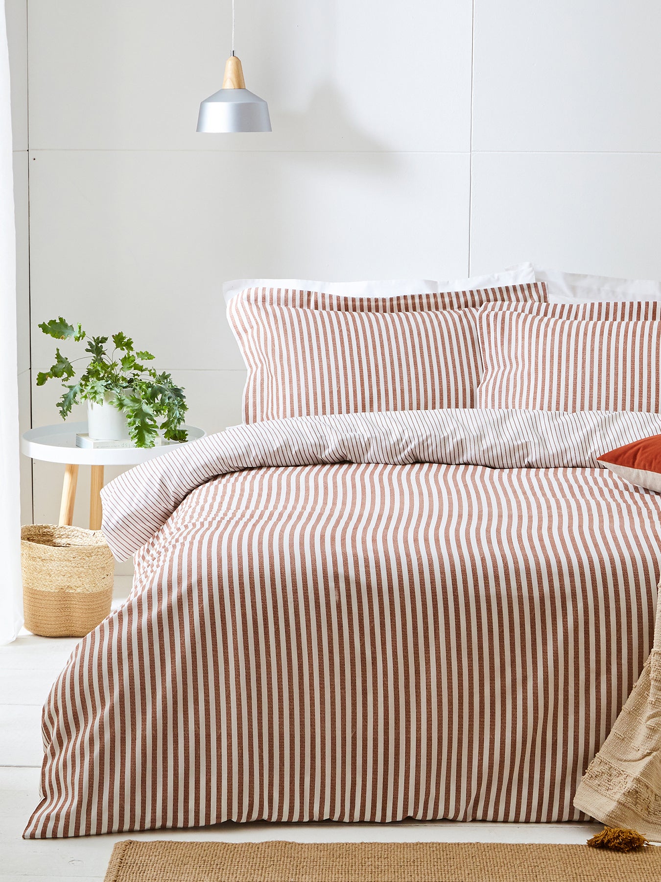 Hebden Stripe Modern Duvet Cover Collection