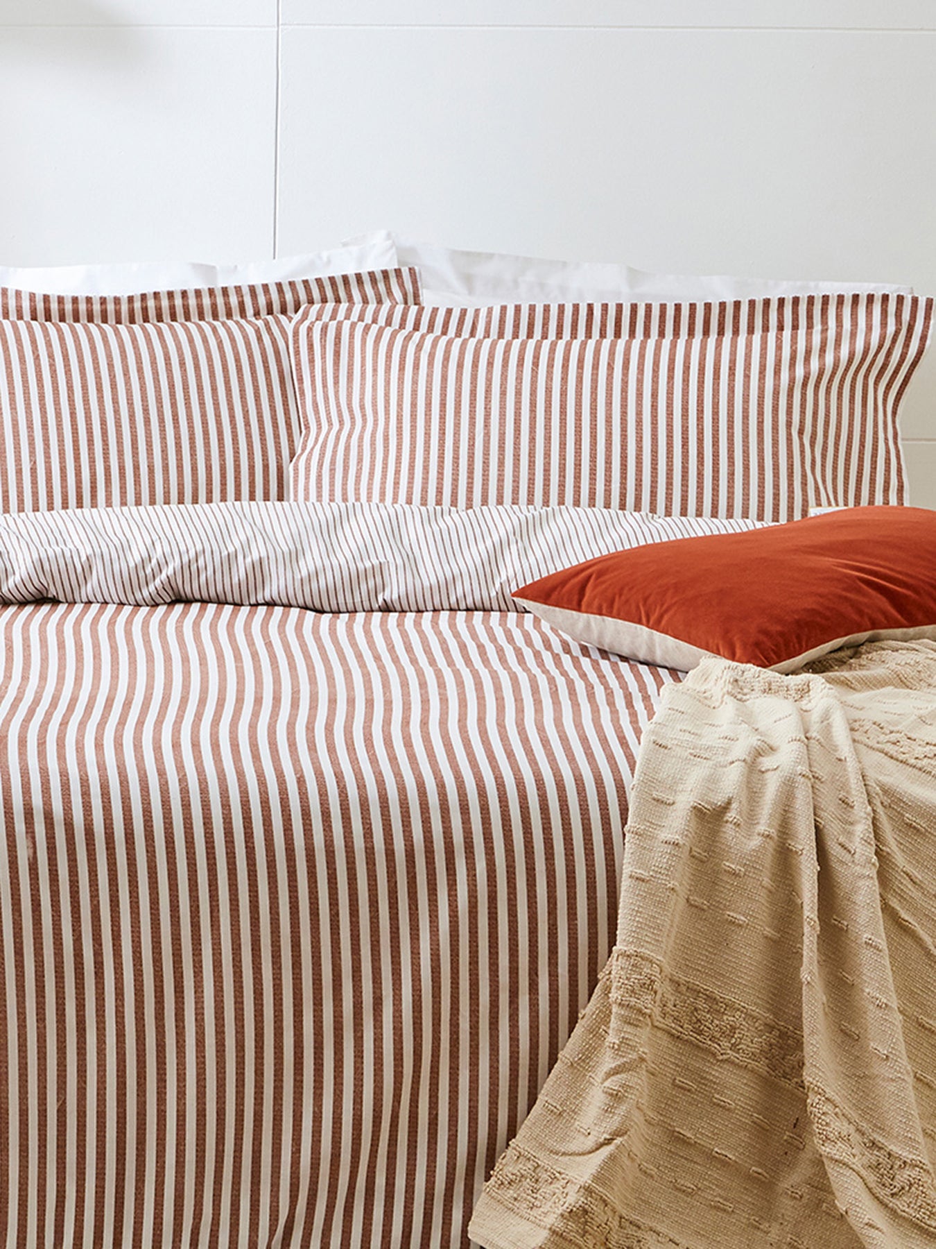 Hebden Stripe Modern Duvet Cover Collection