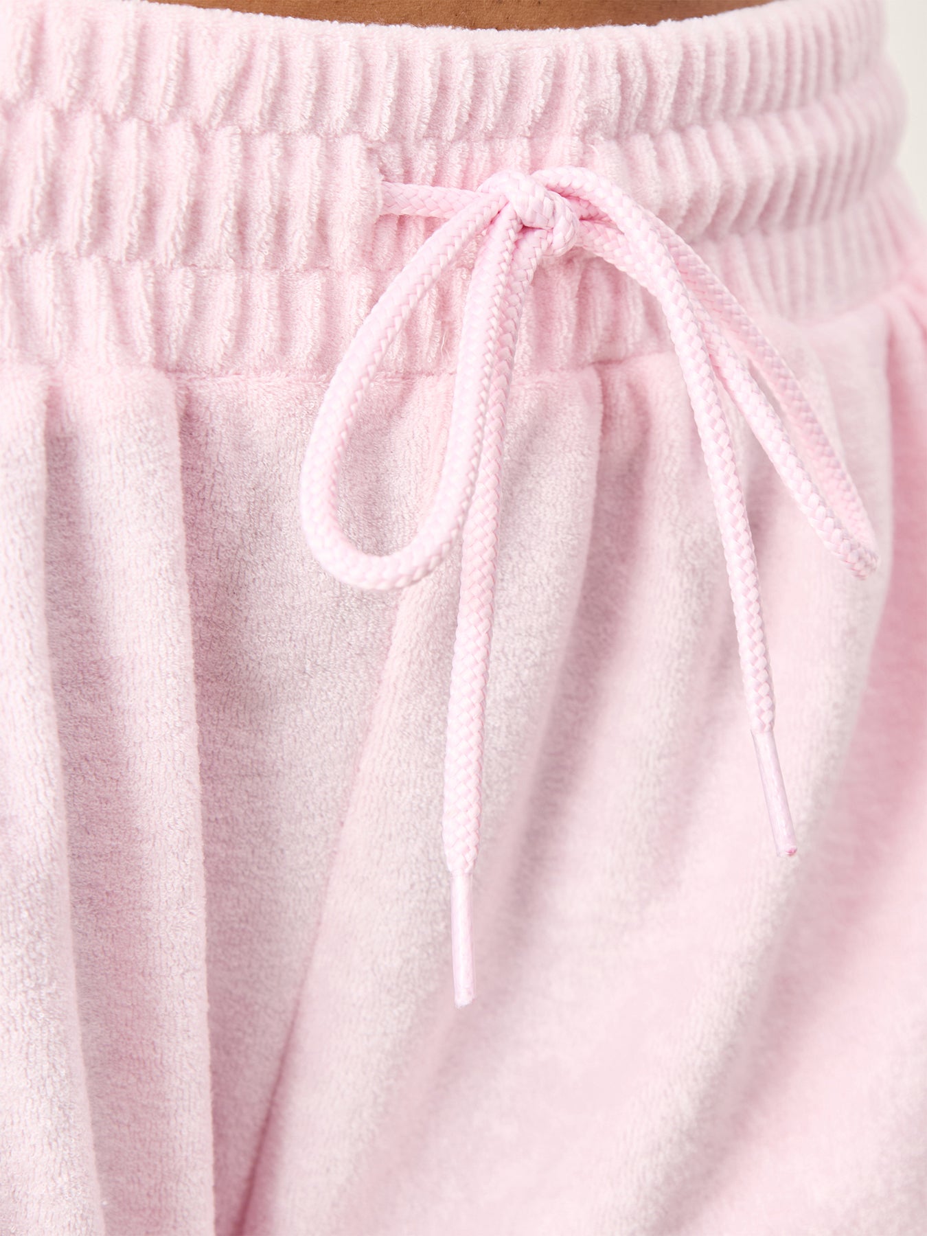 Velour Wide Joggers Pink