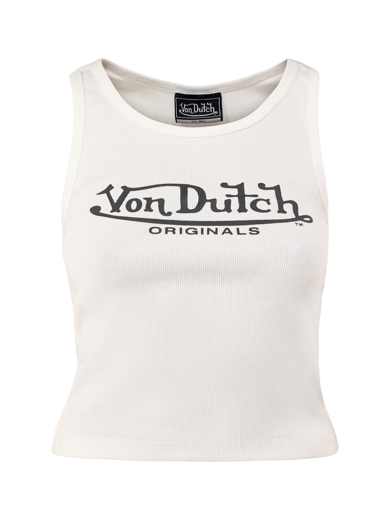 Rib Vest Top White