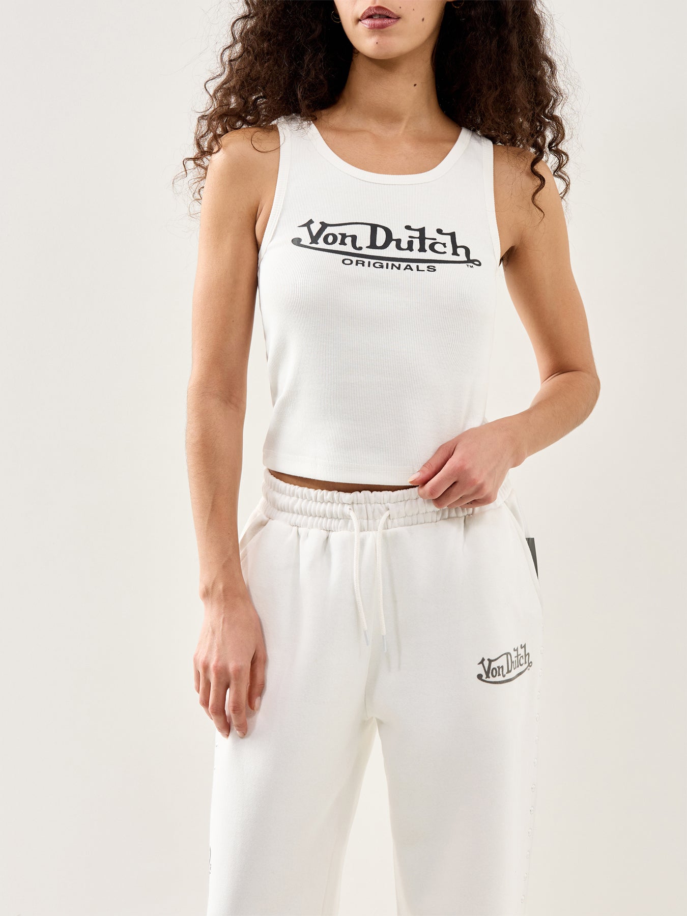 Rib Vest Top White