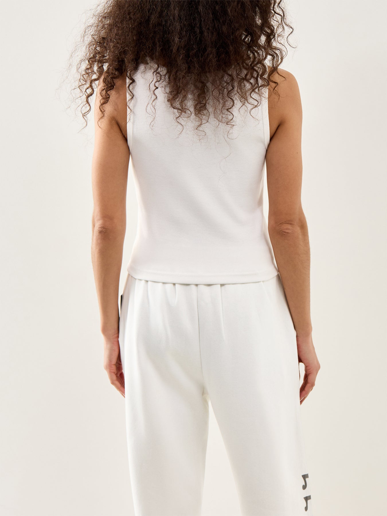 Rib Vest Top White