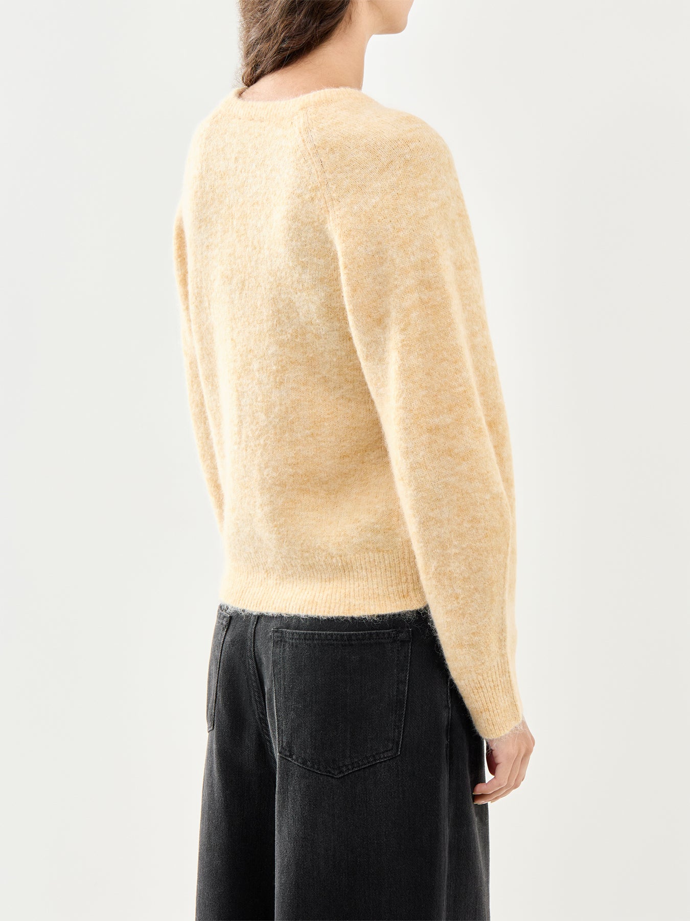 Barrel Sleeve Cardigan Yellow