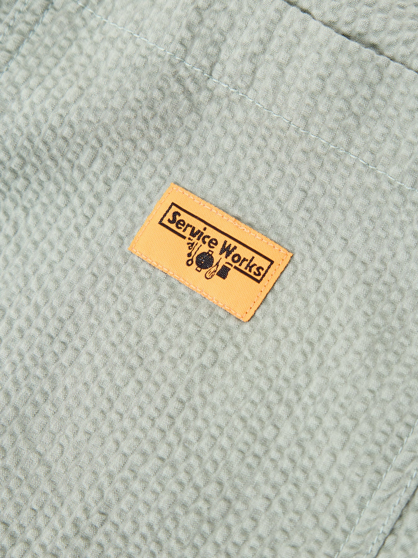 Seersucker Chef Shorts Green