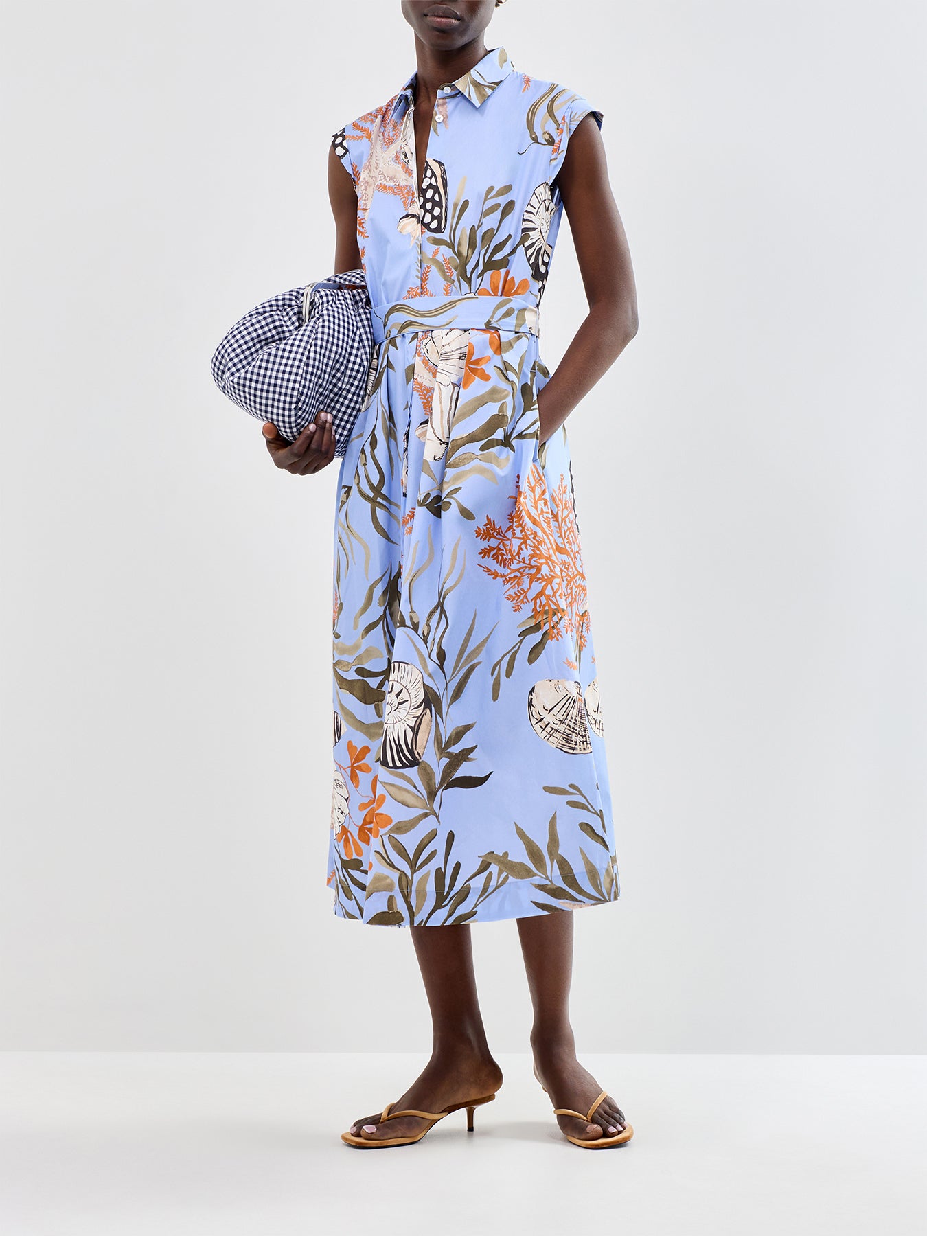 Padana Midi Dress Blue