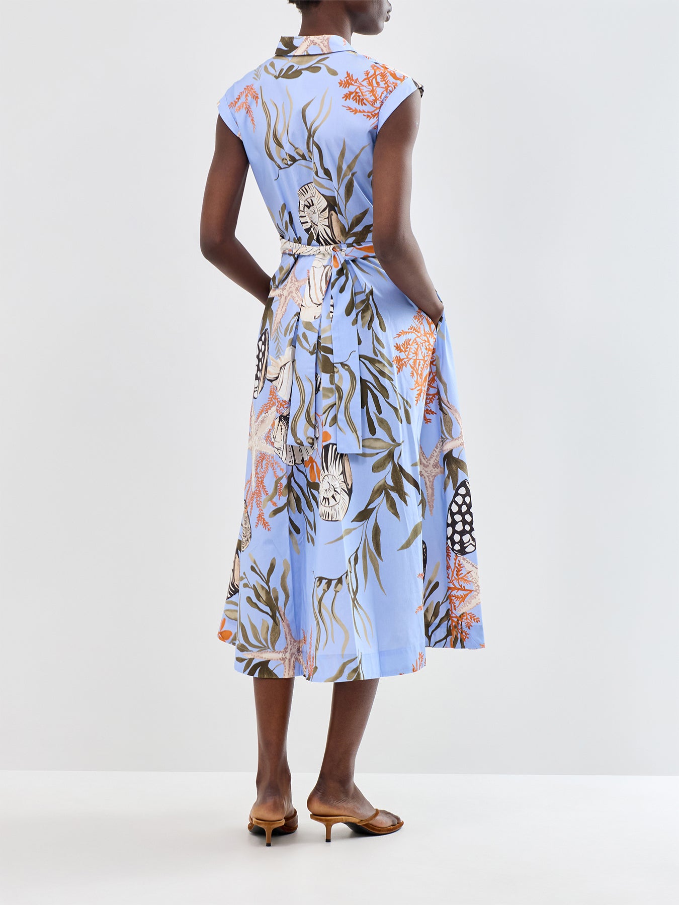 Padana Midi Dress Blue