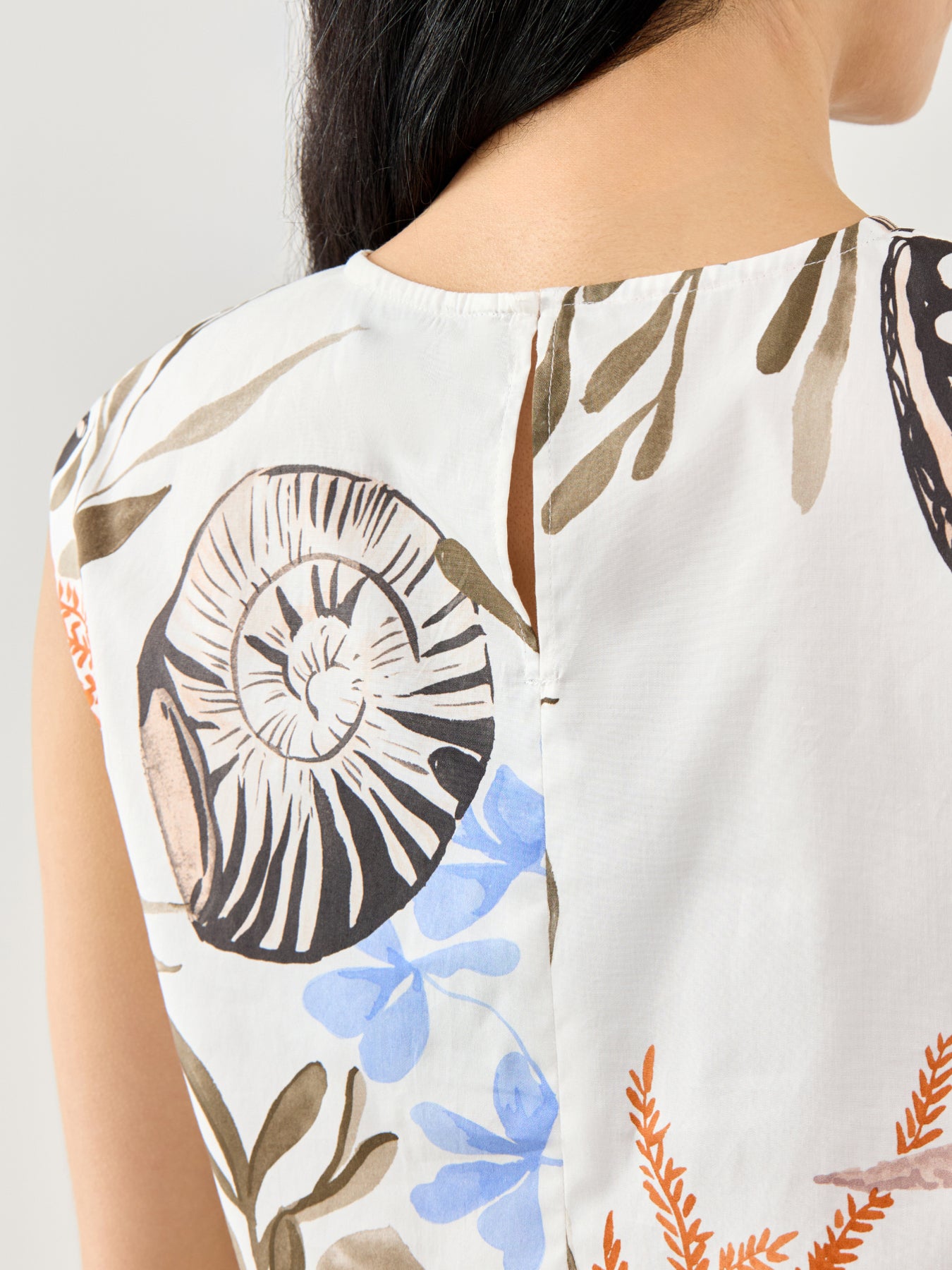 Woven Waistcoat Top White