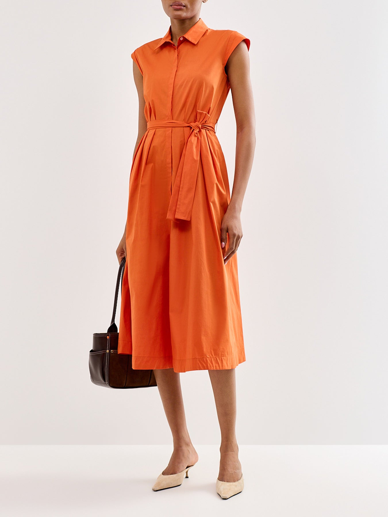 Padana Shirt Dress Orange