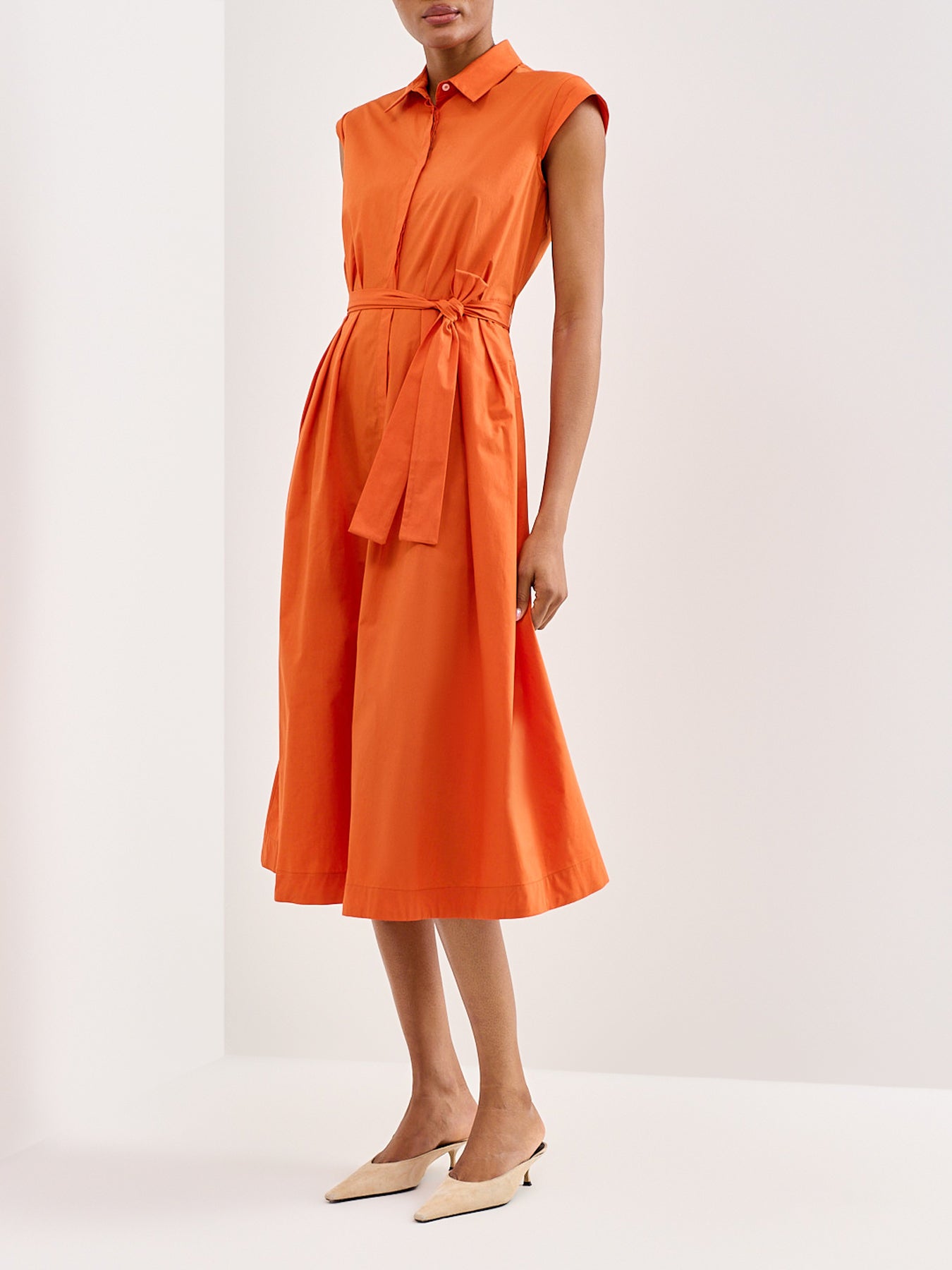 Padana Shirt Dress Orange
