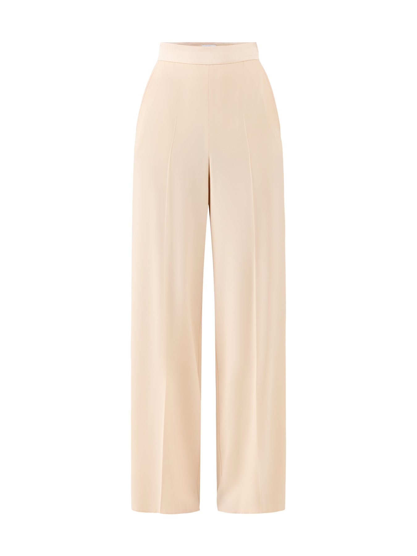 Stampa Wide Leg Trousers Beige