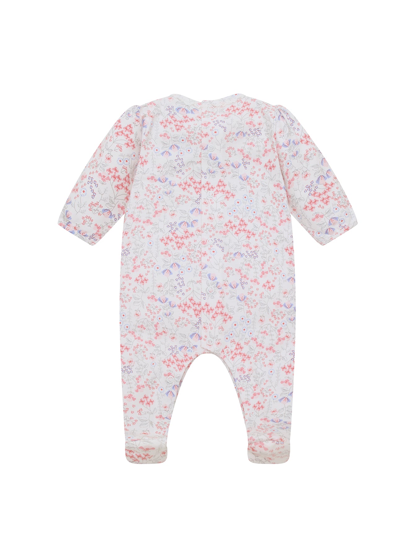 Baby Lacey Printed All-In-One Pink