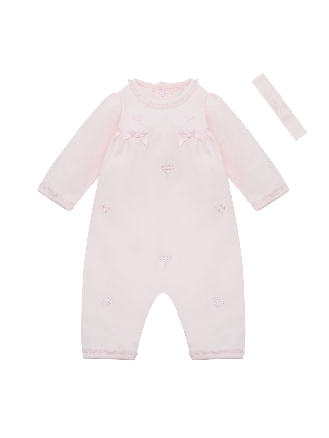 Baby Lily All-In-One with Hairband Pink