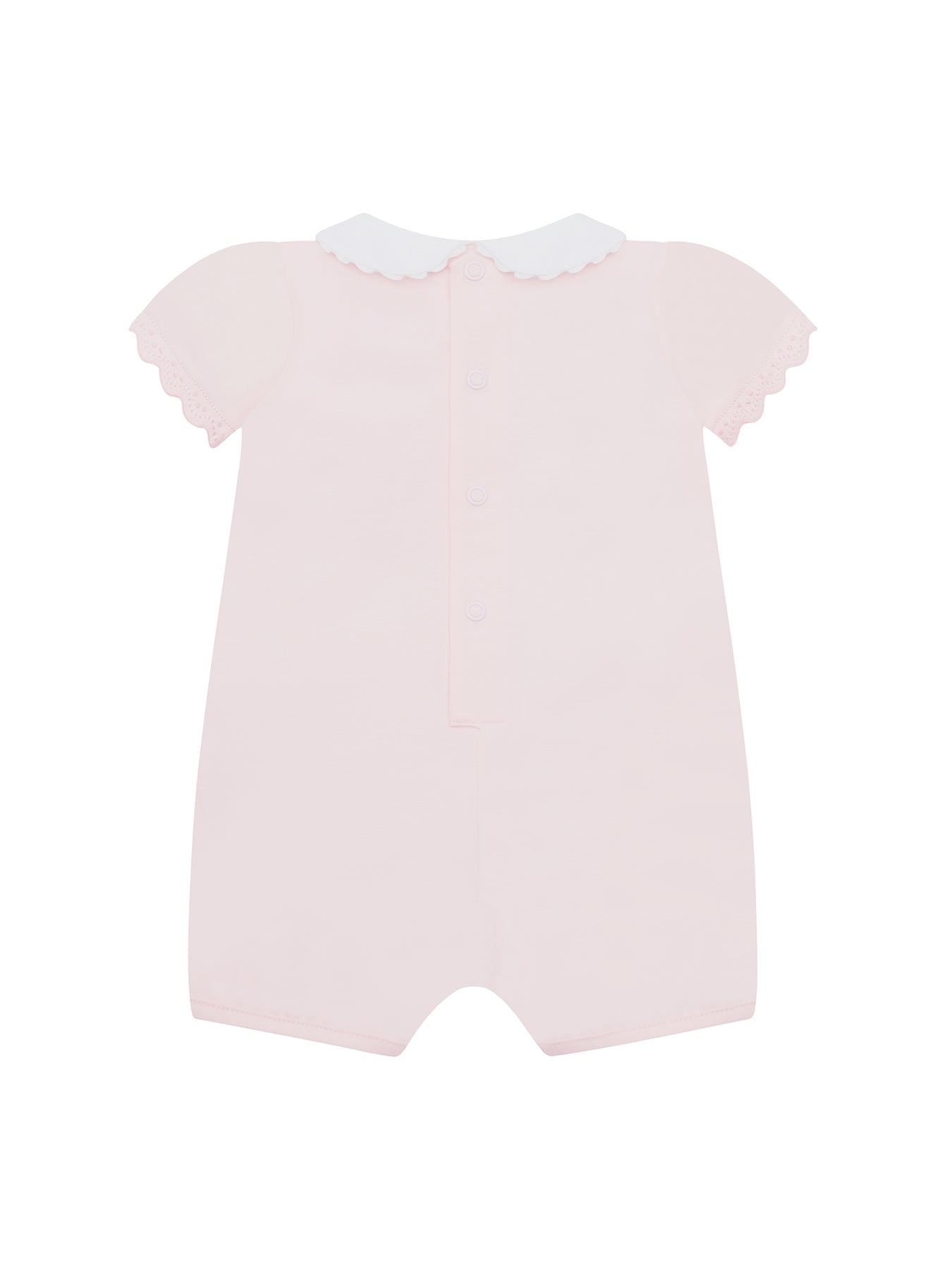 Baby Louise Stretch Jersey Romper Pink