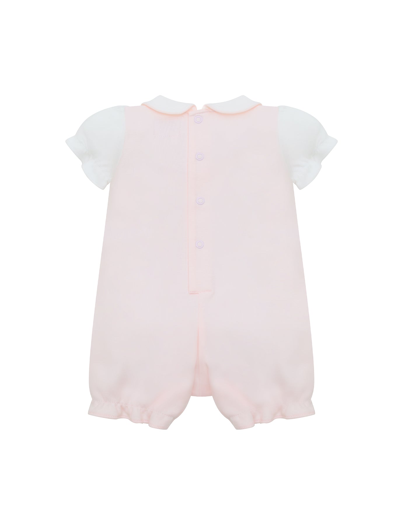 Baby Lavinia Interlock Romper Pink