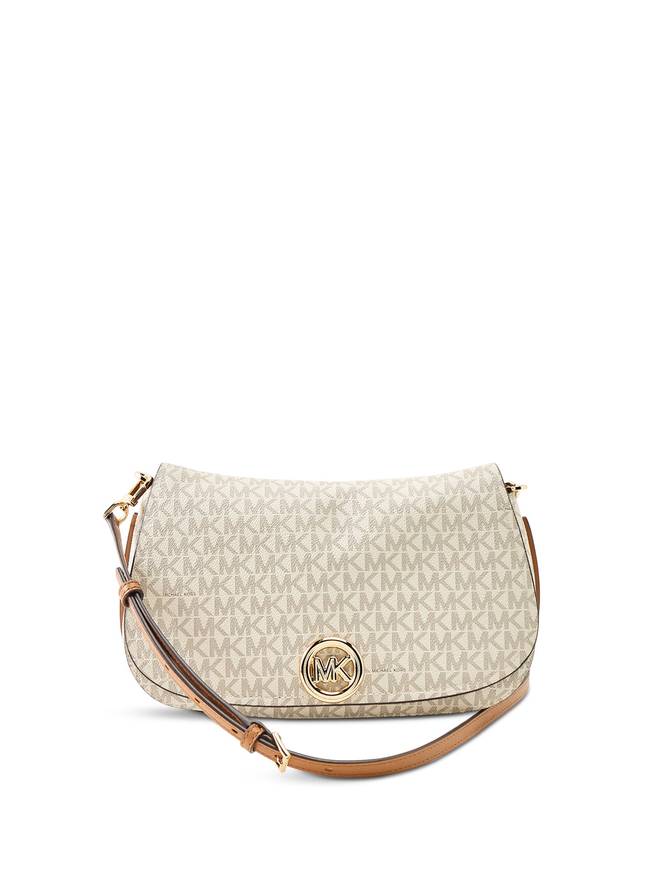 Nolita Signature Chain Convertible Shoulder Bag Cream