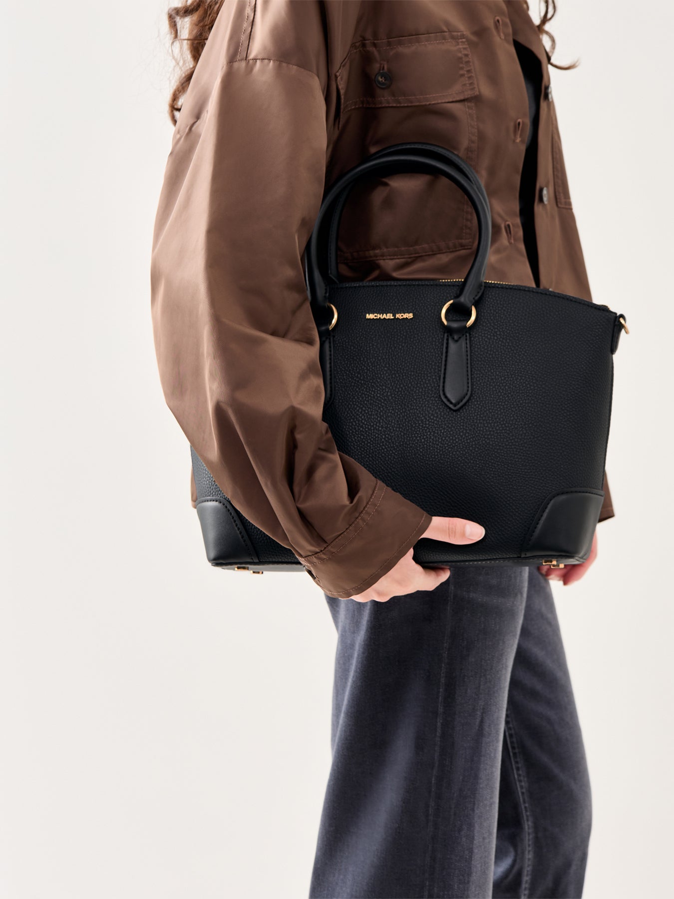Murphy Large Dome Satchel Black