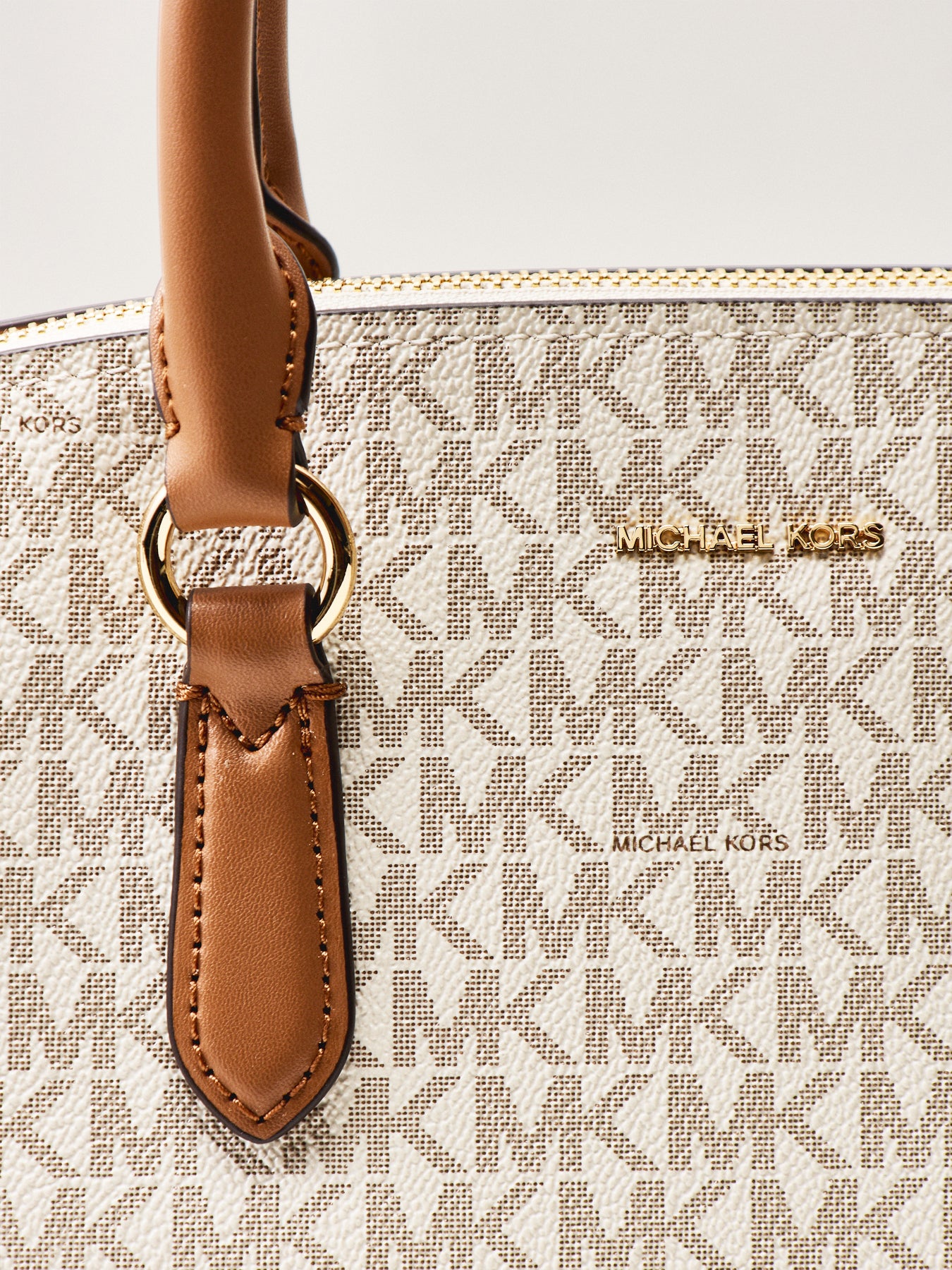 Murphy Signature Medium Dome Satchel Cream