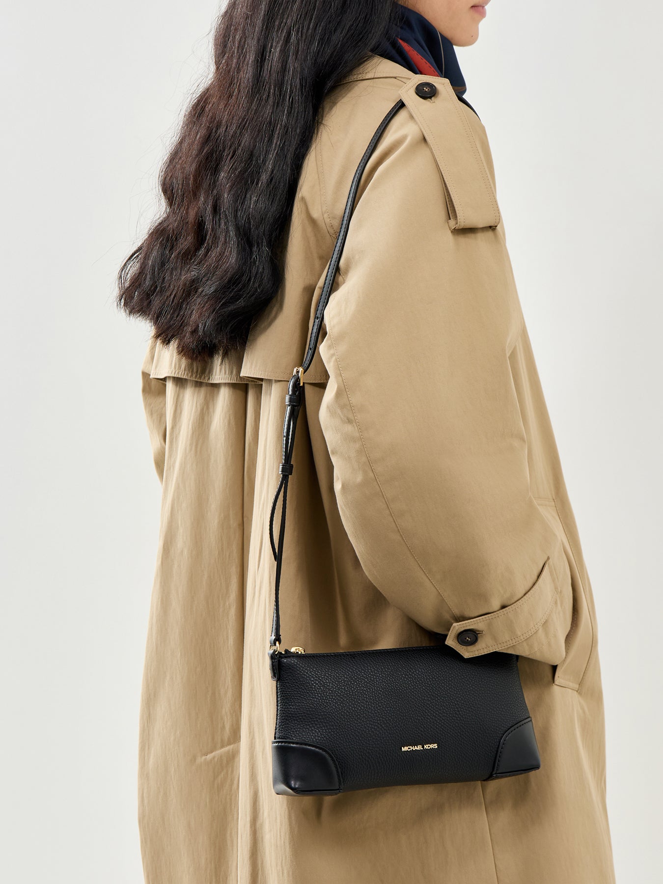 Murphy Small Zip Crossbody Bag Black