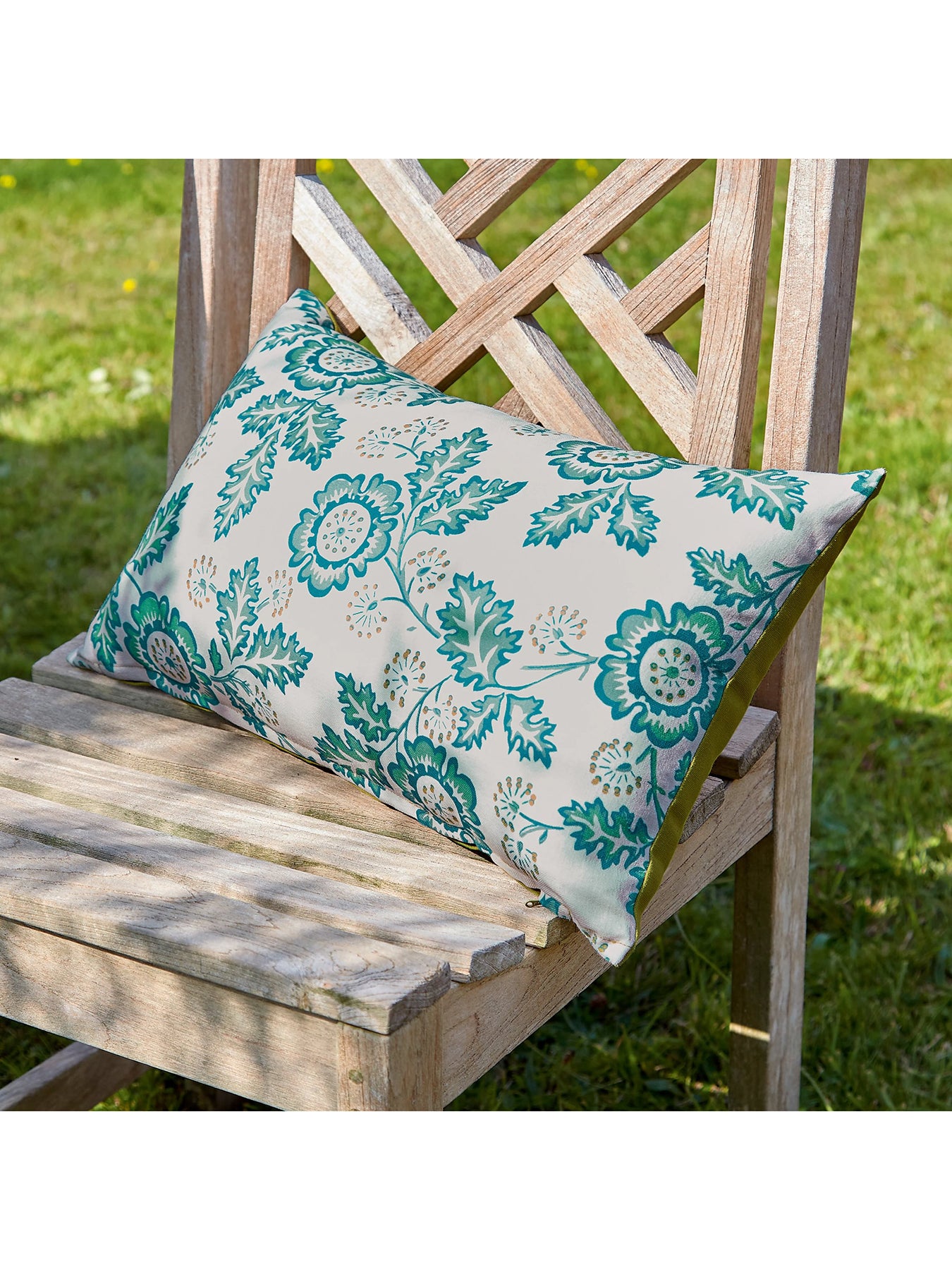 River Outdoor Cushion 50x30cm Green