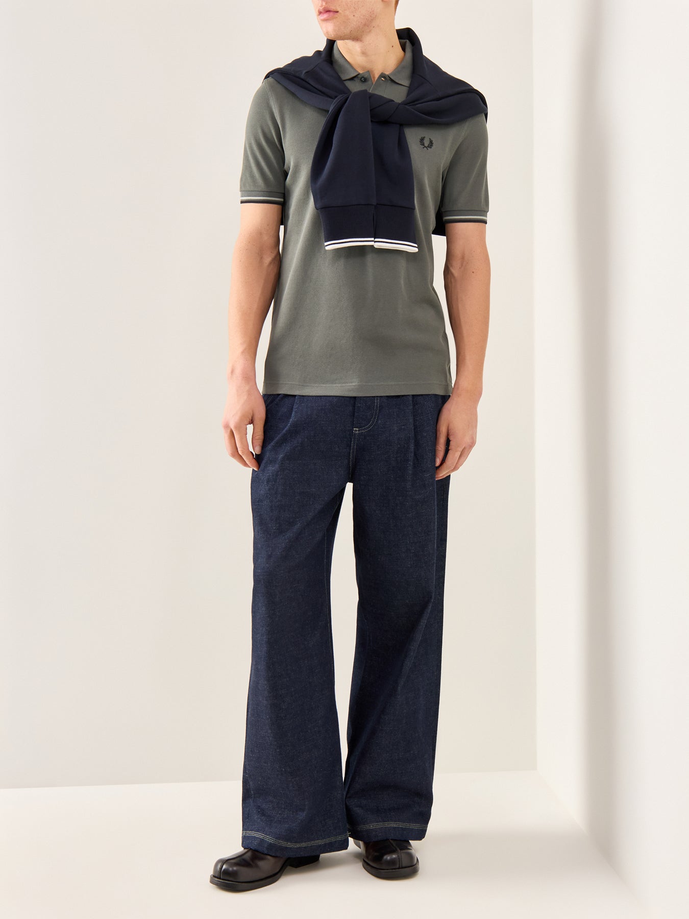 Twin Tipped Polo Shirt Khaki