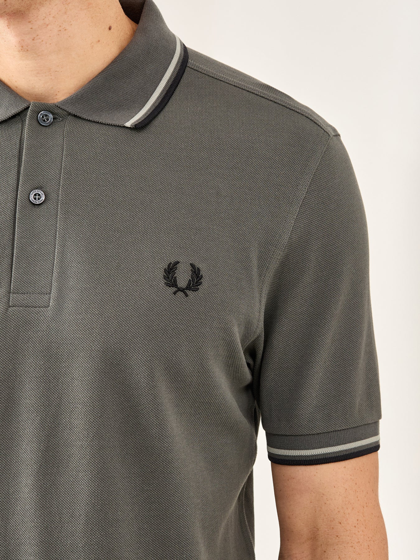 Twin Tipped Polo Shirt Khaki