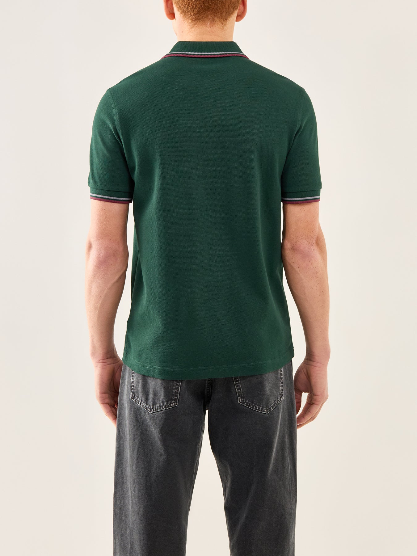 Twin Tipped Polo Shirt Green