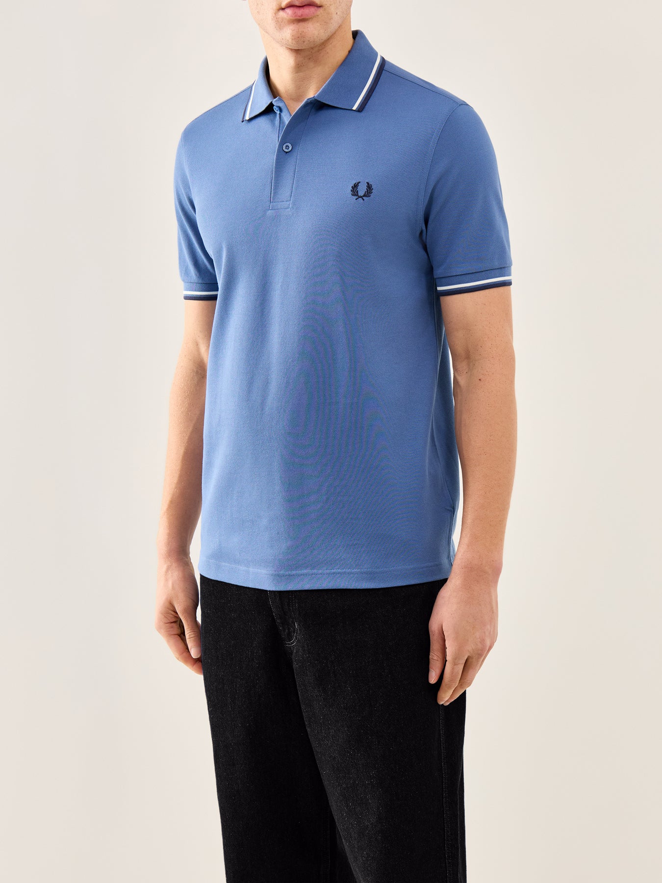 Twin Tipped Polo Shirt Blue