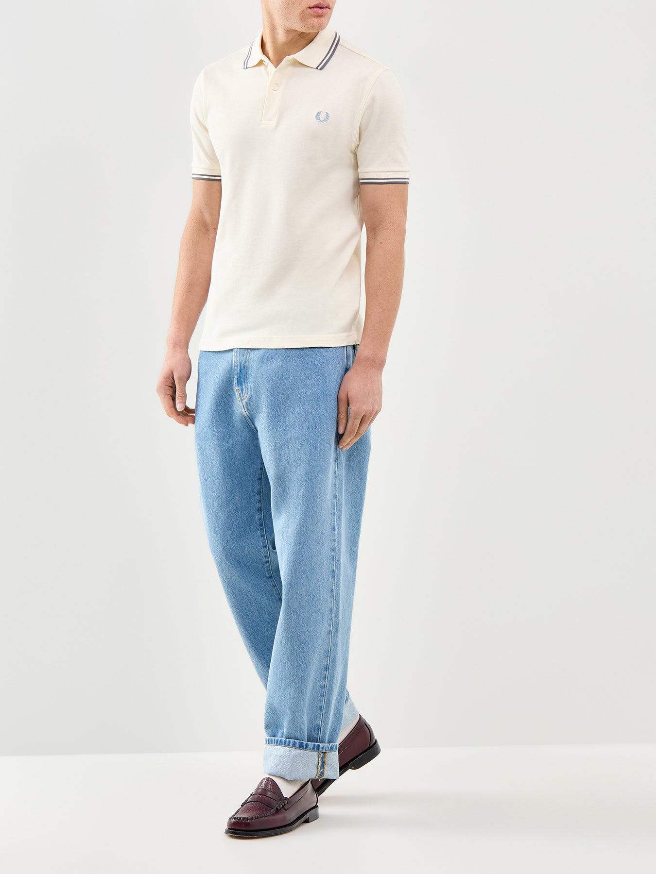 Twin Tipped Polo Shirt Cream