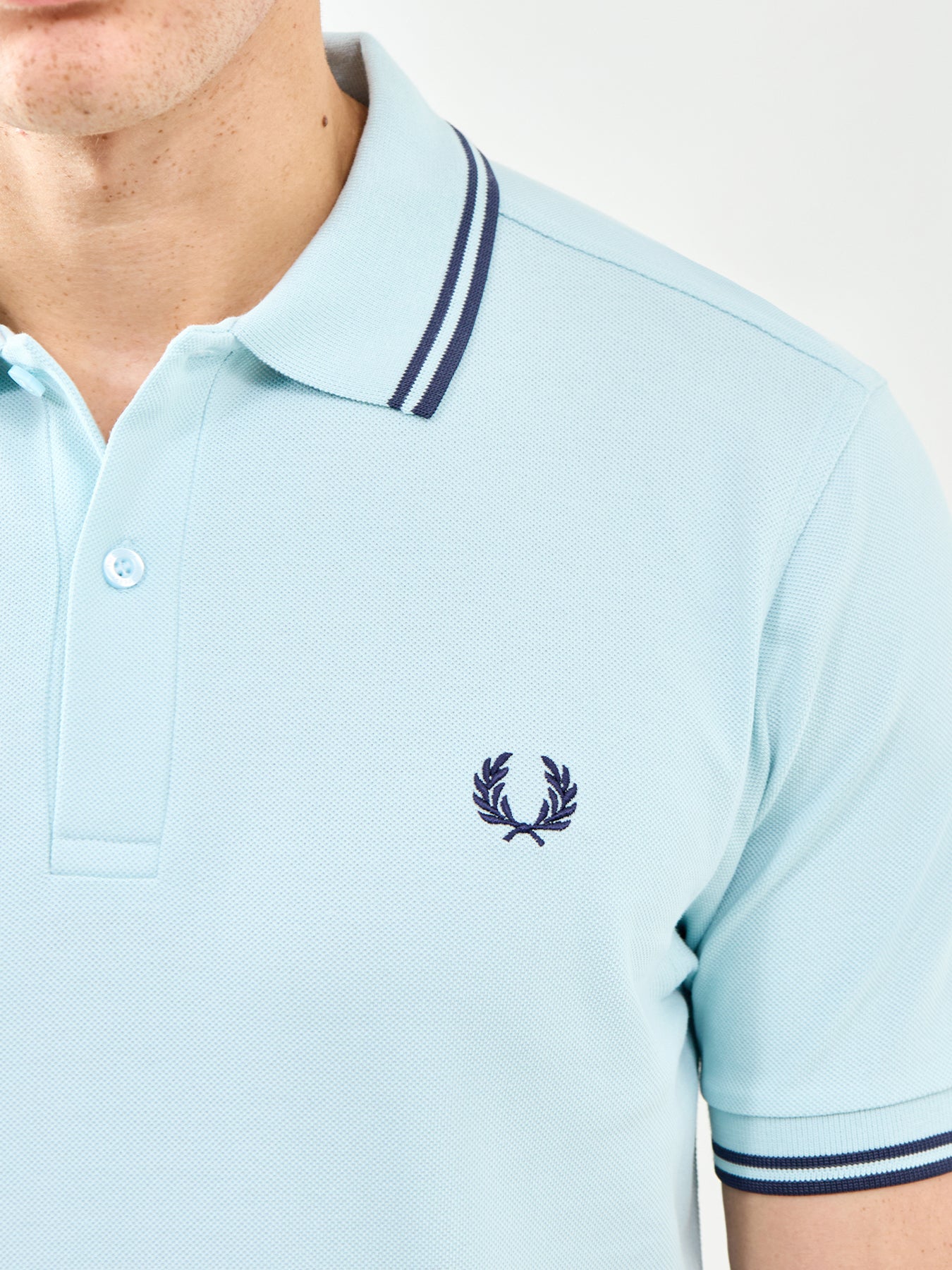 Twin Tipped Polo Shirt Blue