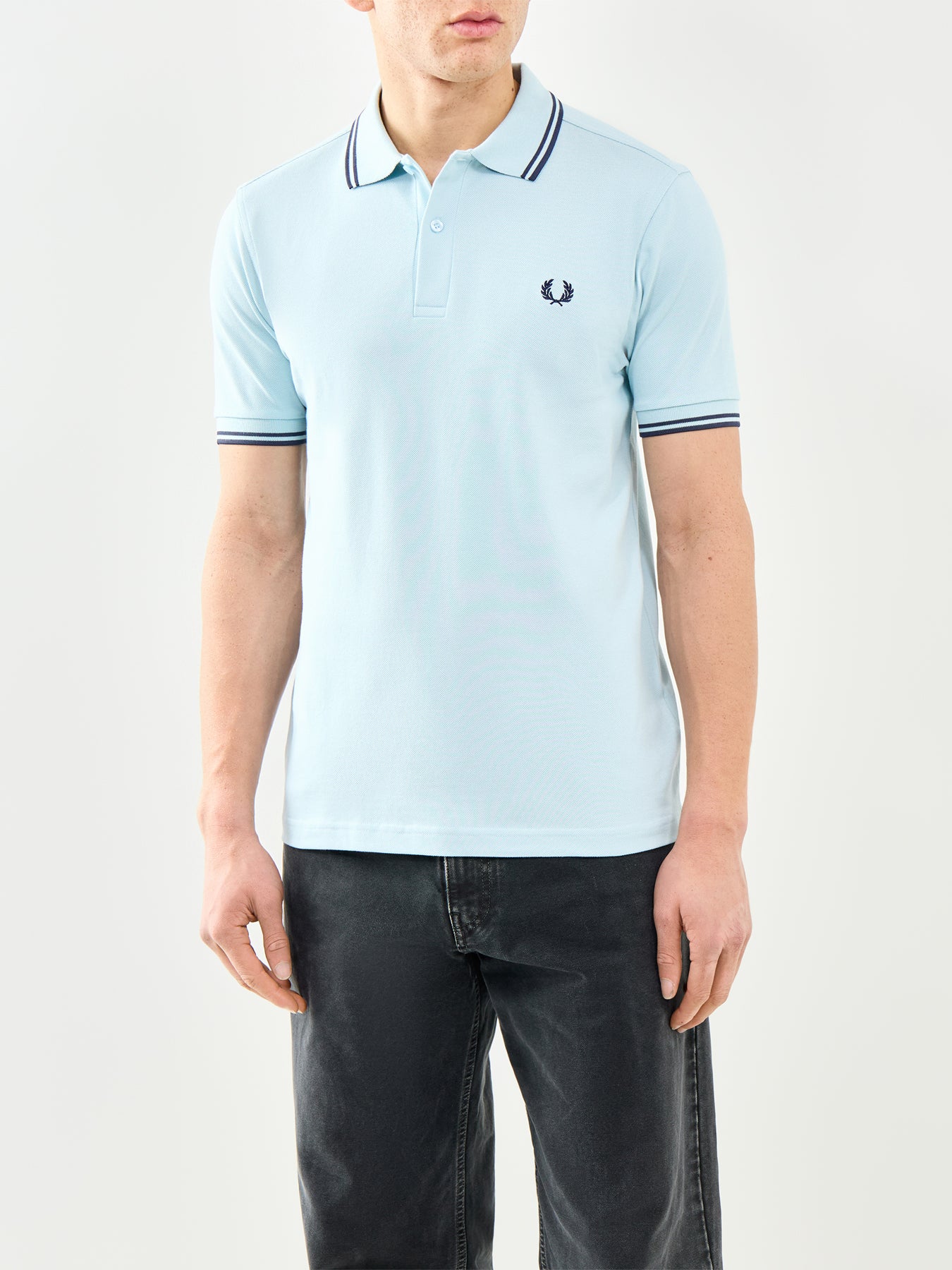 Twin Tipped Polo Shirt Blue