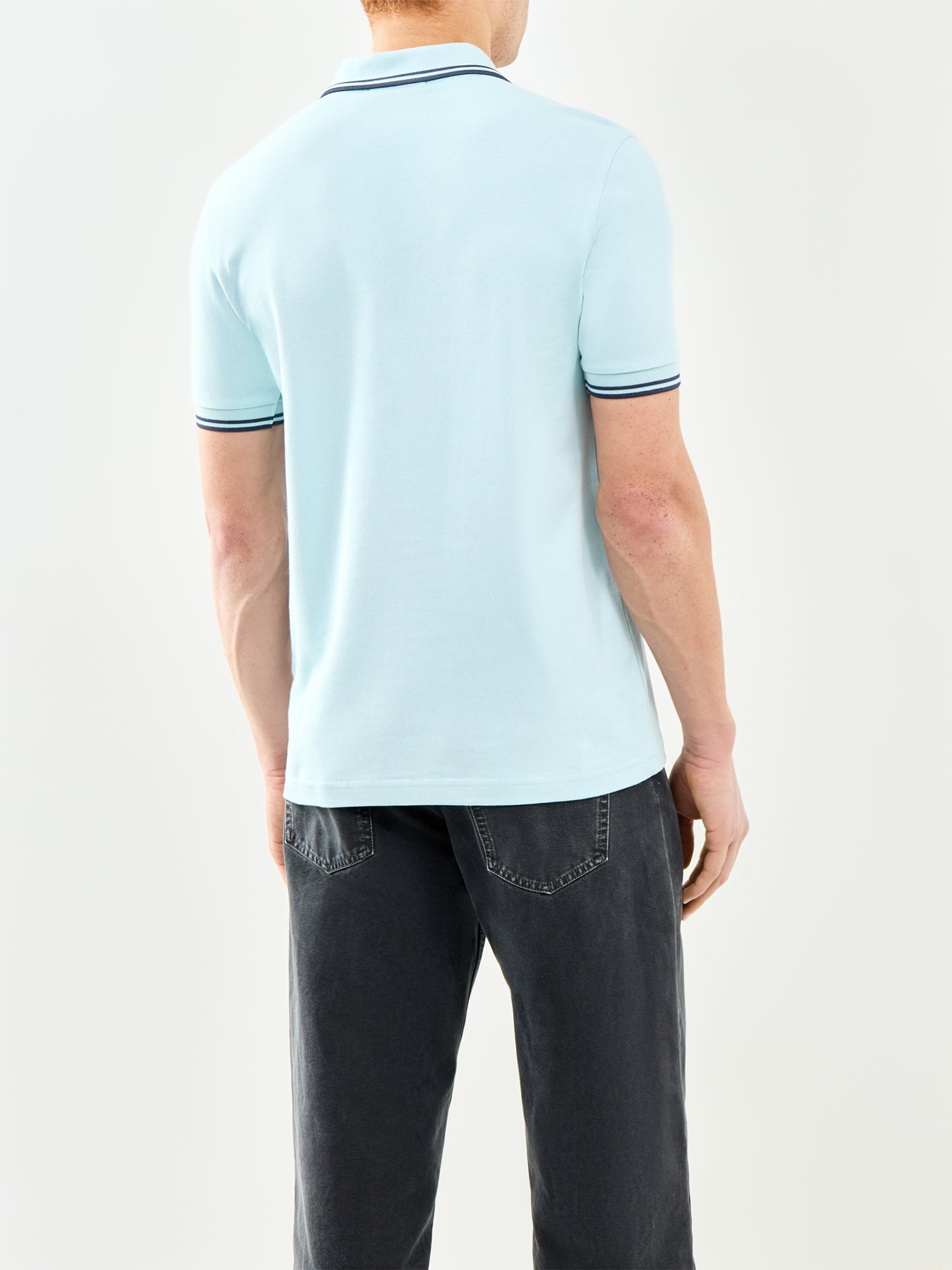 Twin Tipped Polo Shirt Blue