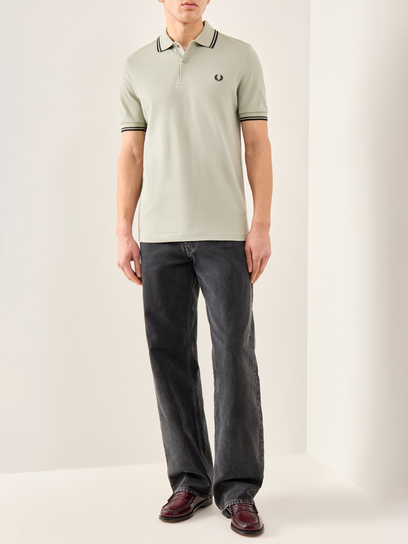 Twin Tipped Polo Shirt Green
