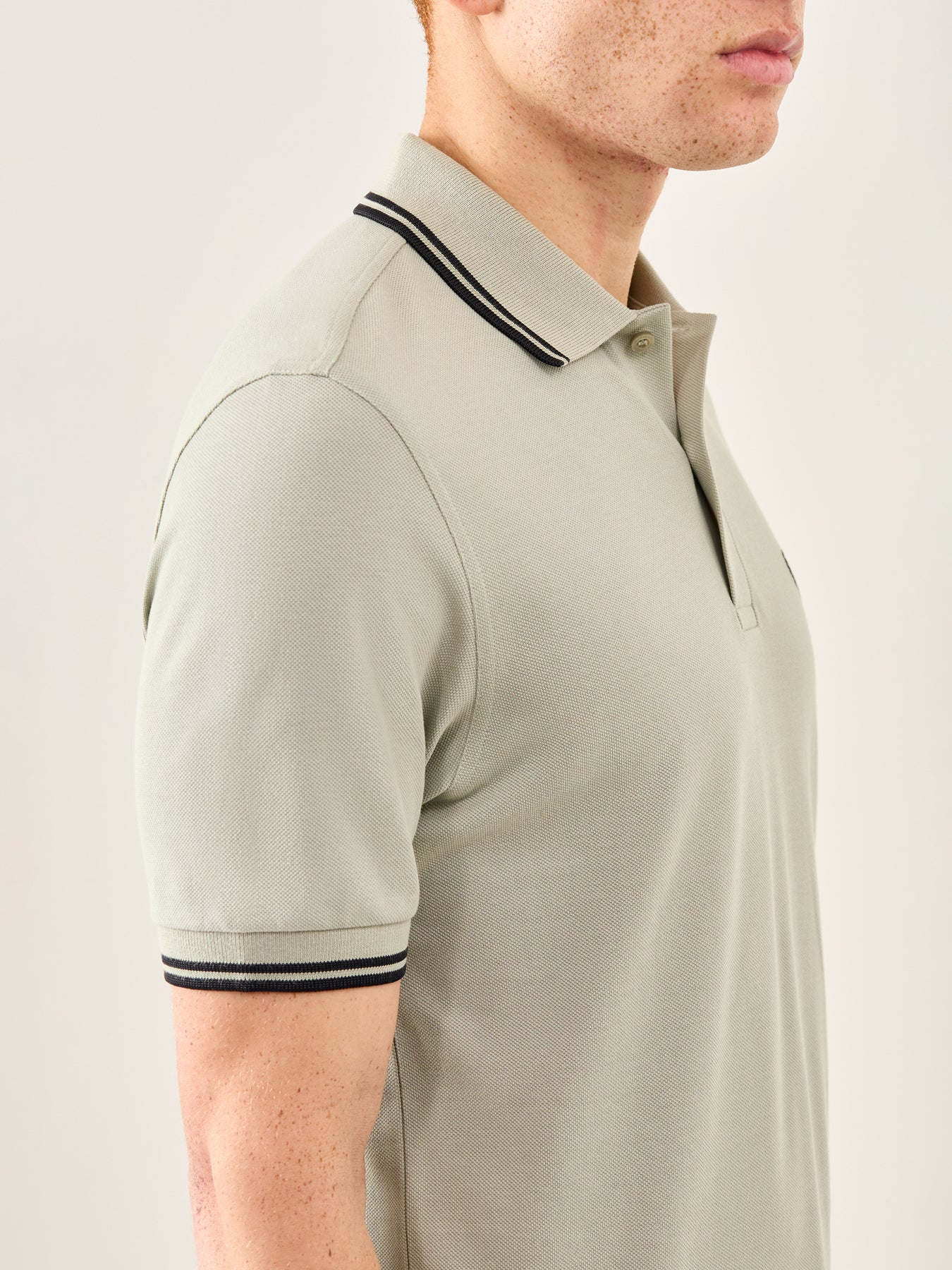 Twin Tipped Polo Shirt Green