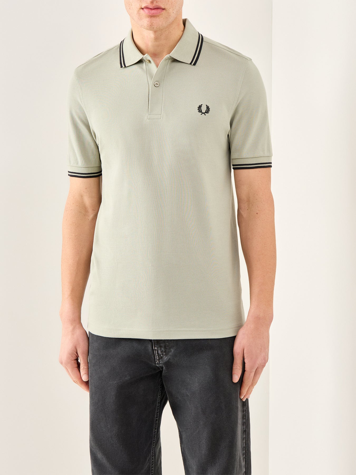 Twin Tipped Polo Shirt Green